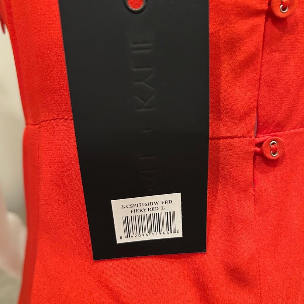 Kendall + Kylie Ruffle Silk Slip Dress - Picture 6 of 6